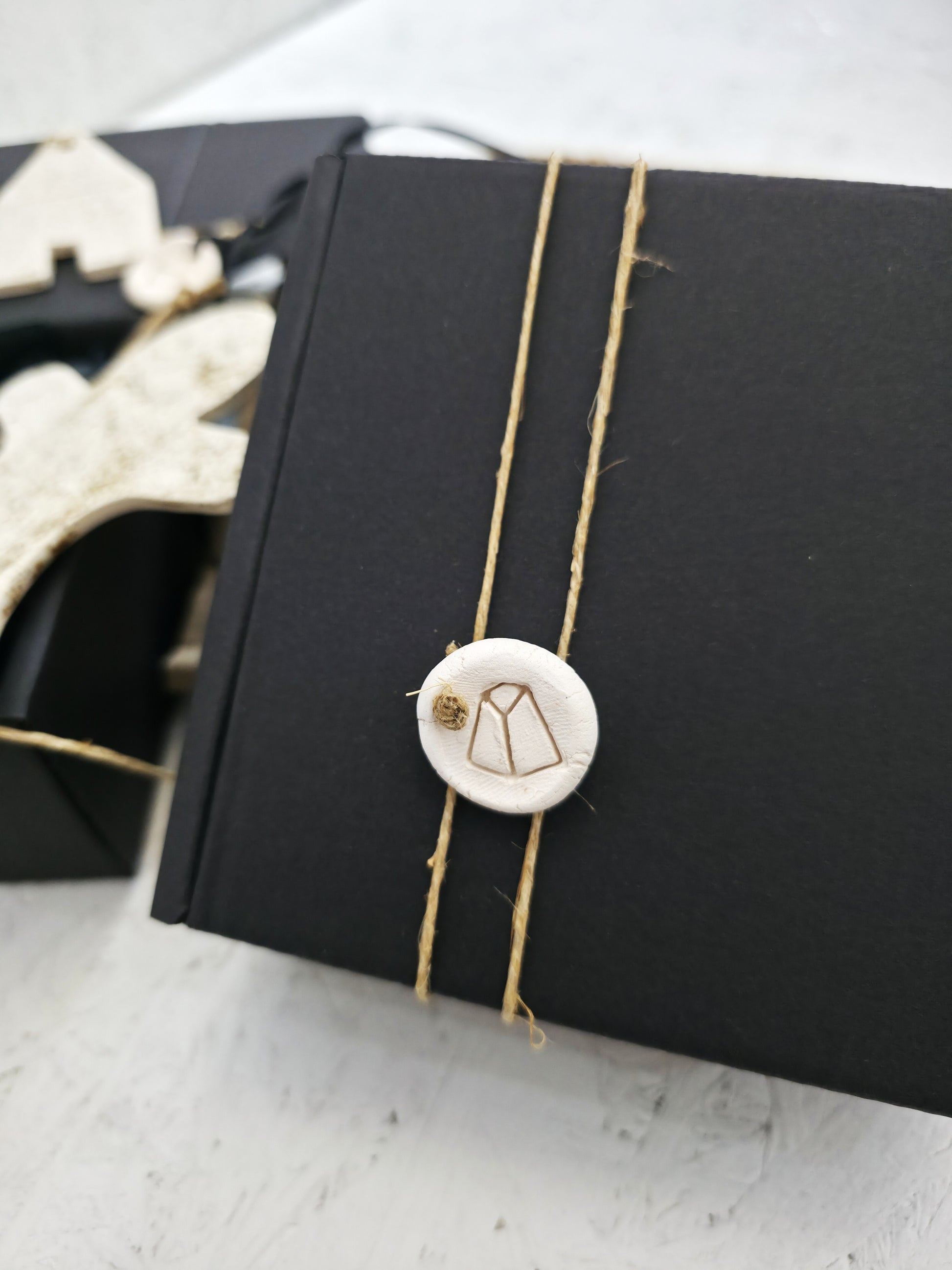 Handcrafted White Ceramic Holiday Ornaments – Modern & Minimal