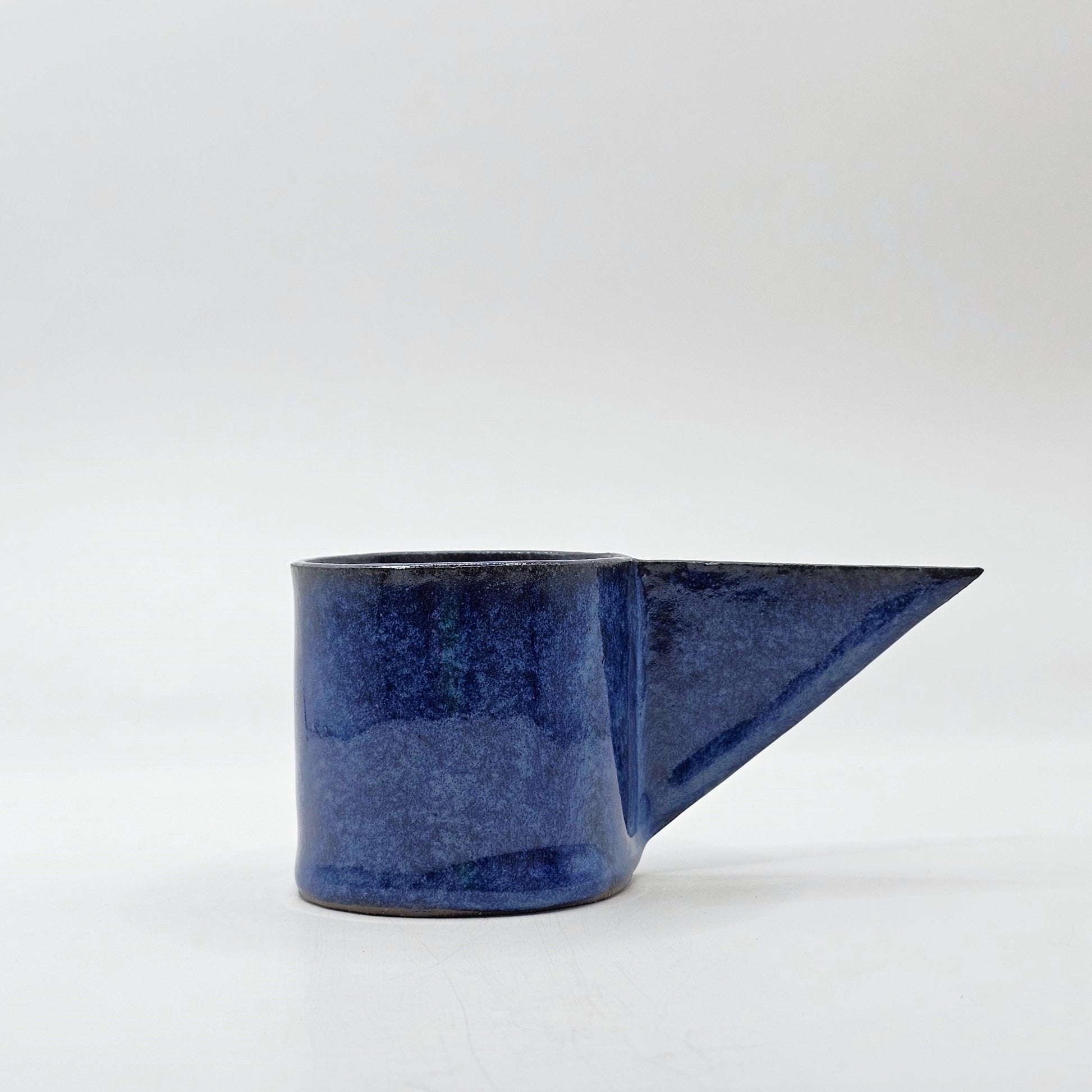 Blue ceramic MUG shark fin mug 