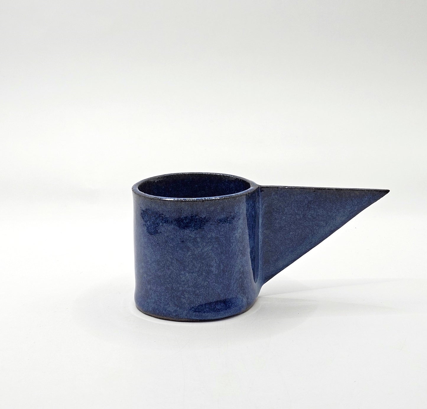 Blue ceramic cup artisanal gift 
