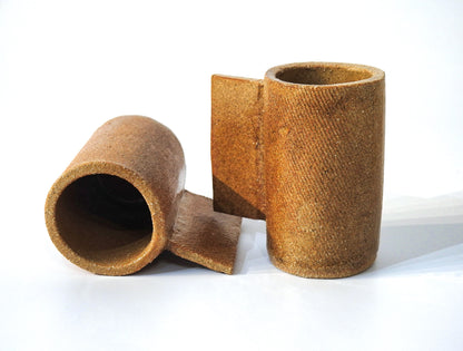 ceramic beige pottery mug handmade wabi sabi raw aesthetics mug for coffee gift for everyday use handbuild earthy tones artisanal cup

