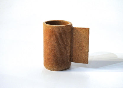 ceramic beige pottery mug handmade wabi sabi raw aesthetics mug for coffee gift for everyday use handbuild earthy tones artisanal cup

