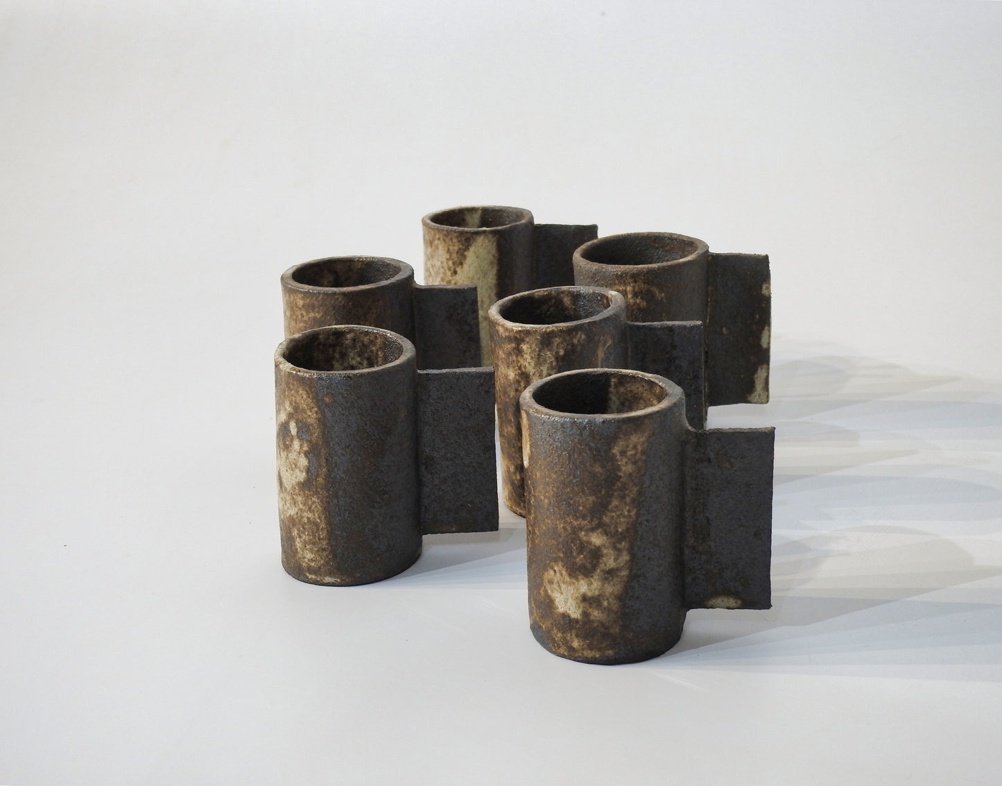 handmade esspresso cup raw aesthetics wabi sabi pottery brown minimal design pottery Rustic wabi sabi ceramic espresso cups in black, brown and beige tones

Handmade wabi sabi espresso cups organic ceramic tableware

Artisan rustic stoneware espresso cups minimalist Japanese wabi sabi style

Unique handcrafted espresso cups earthy black brown beige design

Wabi sabi aesthetic ceramic espresso cups rustic handmade tableware